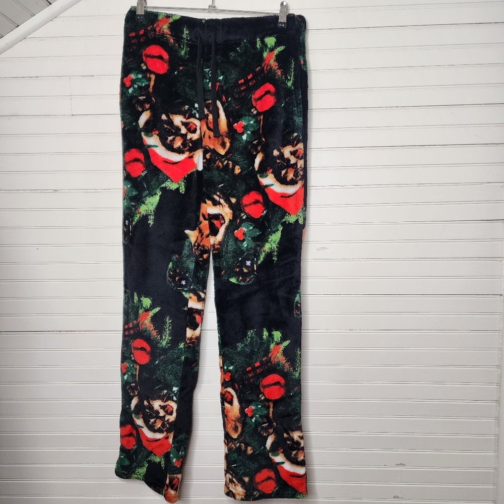 Mad Engine Holiday Kitty Fleece Lounge Pants Mens‎ Small